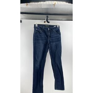 Riders by Lee Women's Dark Wash Curvy Skinny Mid Rise Jeans SZ 10P